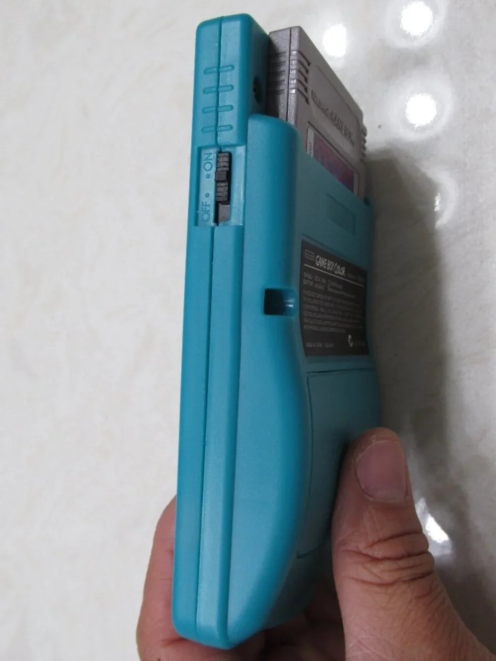 Refurbished to Like New Gameboy Color Backlit Screen Teal with Audio Amplifier